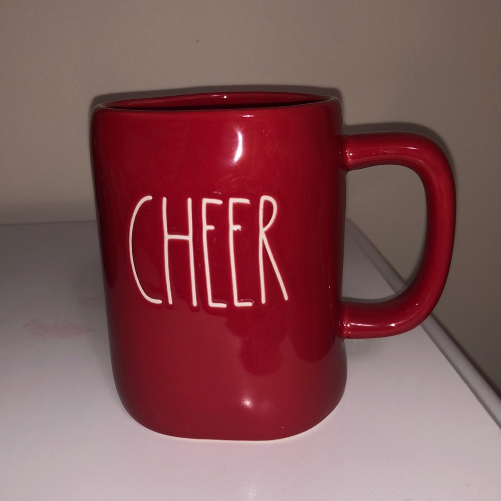 Rae Dunn Red Cheer Coffee Mug